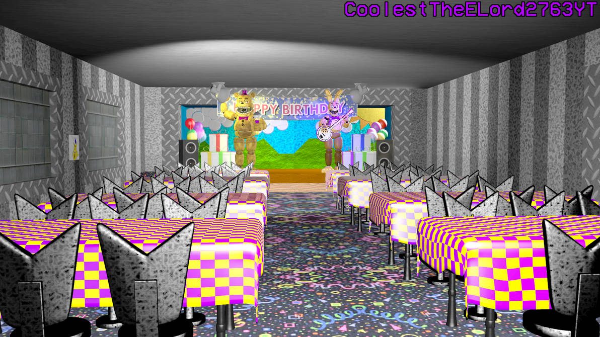 (2nd AU) Fredbear's Family Diner (Dining Area) by CTEL2763YT on DeviantArt