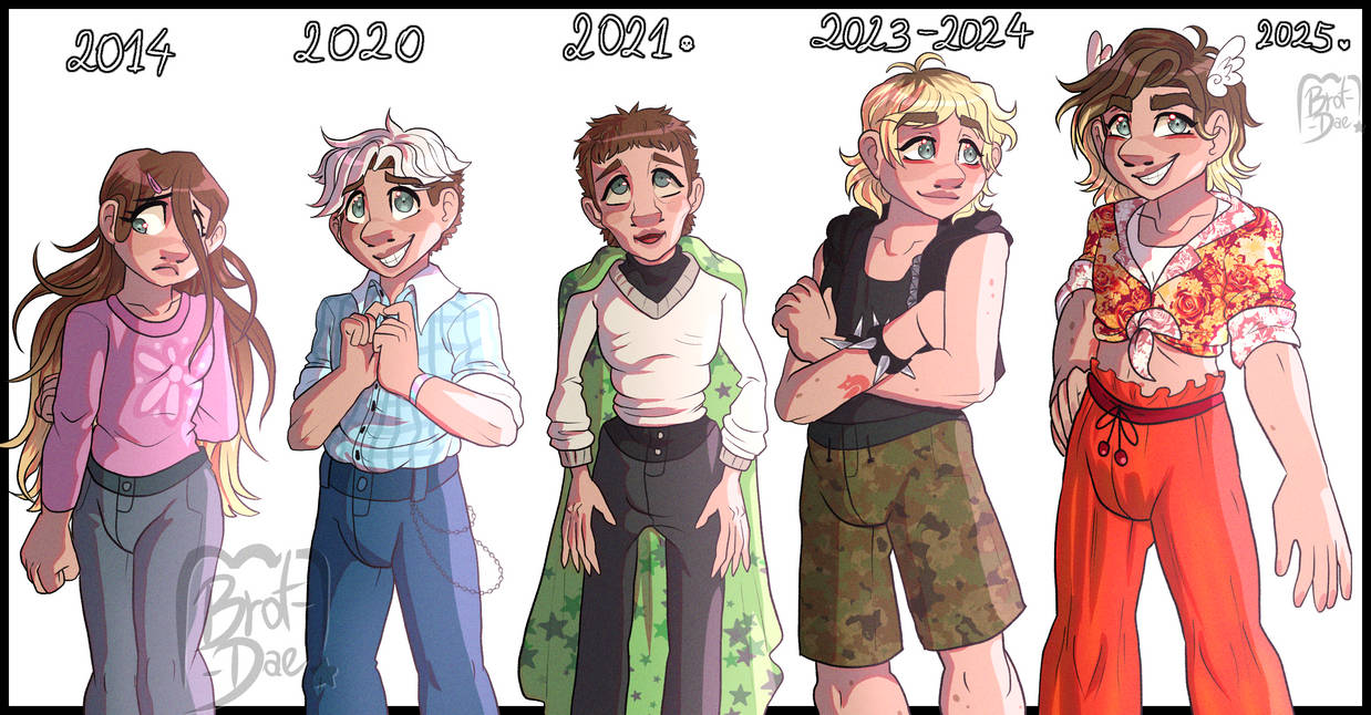Dae Deviantart Dae's Evolution 2014-2025 by Brot-Dae on DeviantArt