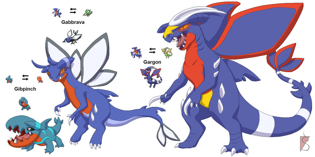 PokeFusion | Garchomp/Flygon line | W/ Speedpaint! by 12Redsky34 on ...