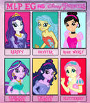 MLP EG as Disney Princesses by WaveBreeze234