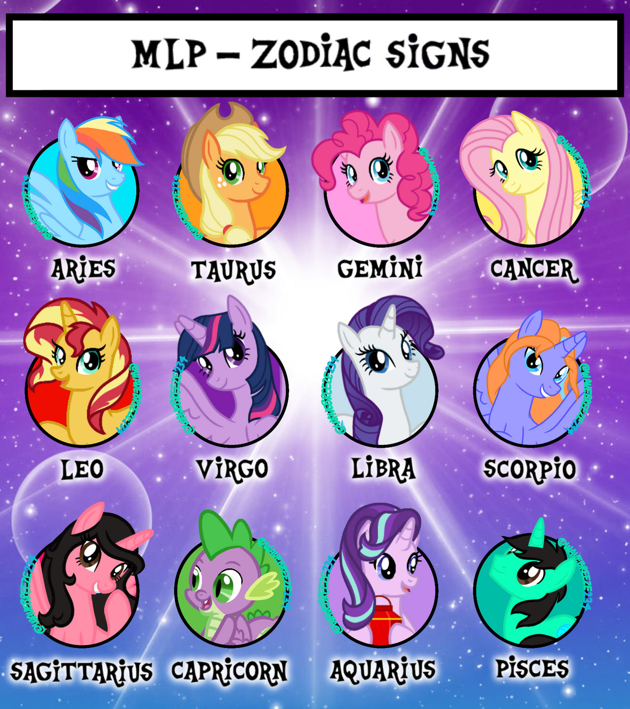 Mlp Zodiac Signs My Version By Wavebreeze234 On Deviantart Mlp Zodiac Signs My Version By Wavebreeze234 On Deviantart