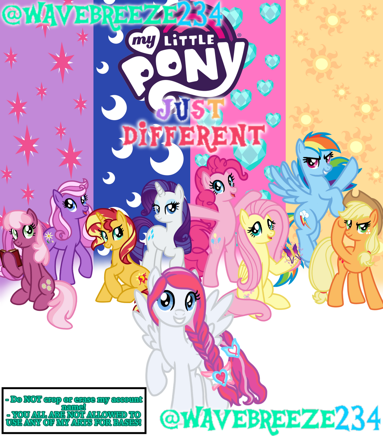 Poster. Fan Mlp MLP - Just Different Poster by WaveBreeze234 on DeviantArt