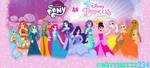MLP EG as Disney Princess (3) by WaveBreeze234