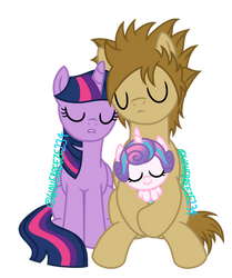 Sora and Twilight Sparkle - Nap Time with Flurry by WaveBreeze234