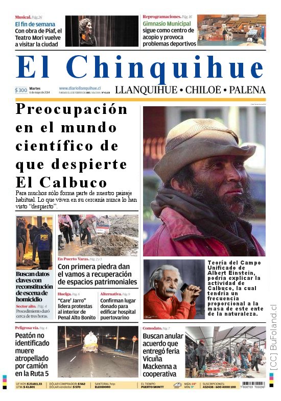 El Chinquihue: Preocupacion por el Calbuco