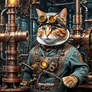 Steampunk Welder Cat