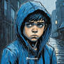 CHICO AZUL TRISTE BAJO LA LLUVIA 2