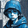 CHICO AZUL TRISTE BAJO LA LLUVIA 3