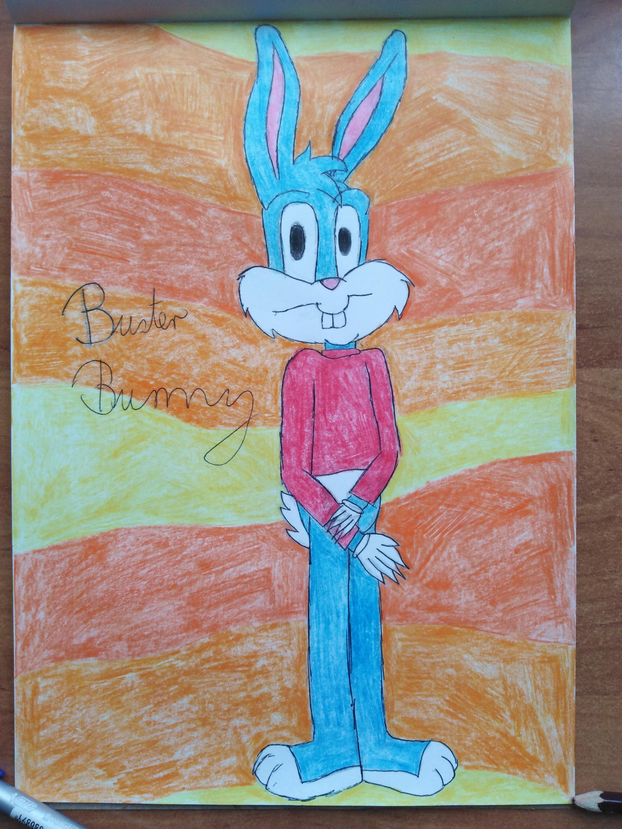 Buster Cornbread Deviantart Buster Bunny by AdrianBocek on DeviantArt