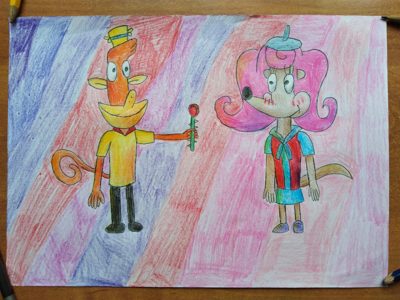 Lazlo X Patsy Deviantart Lazlo Gives Rose to Patsy by AdrianBocek on DeviantArt