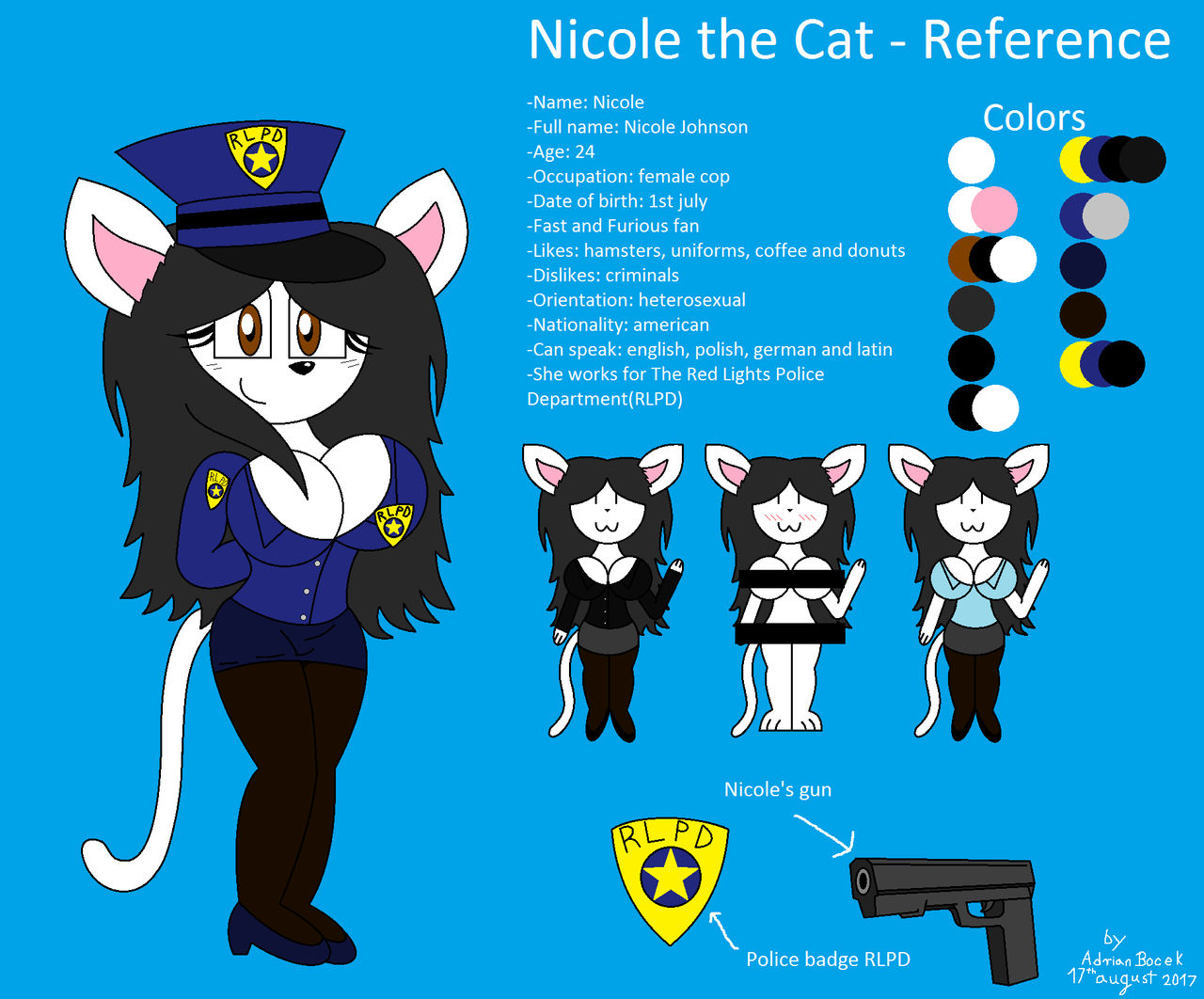Nicole the Cat - version with big boobs by AdrianBocek on DeviantArt