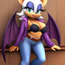 Rouge in jacket, bra and jeans 2