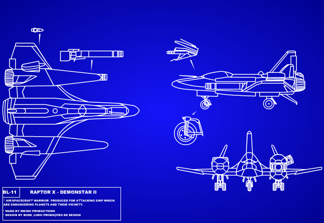 Raptor X blueprint from Demonstar Special Missions