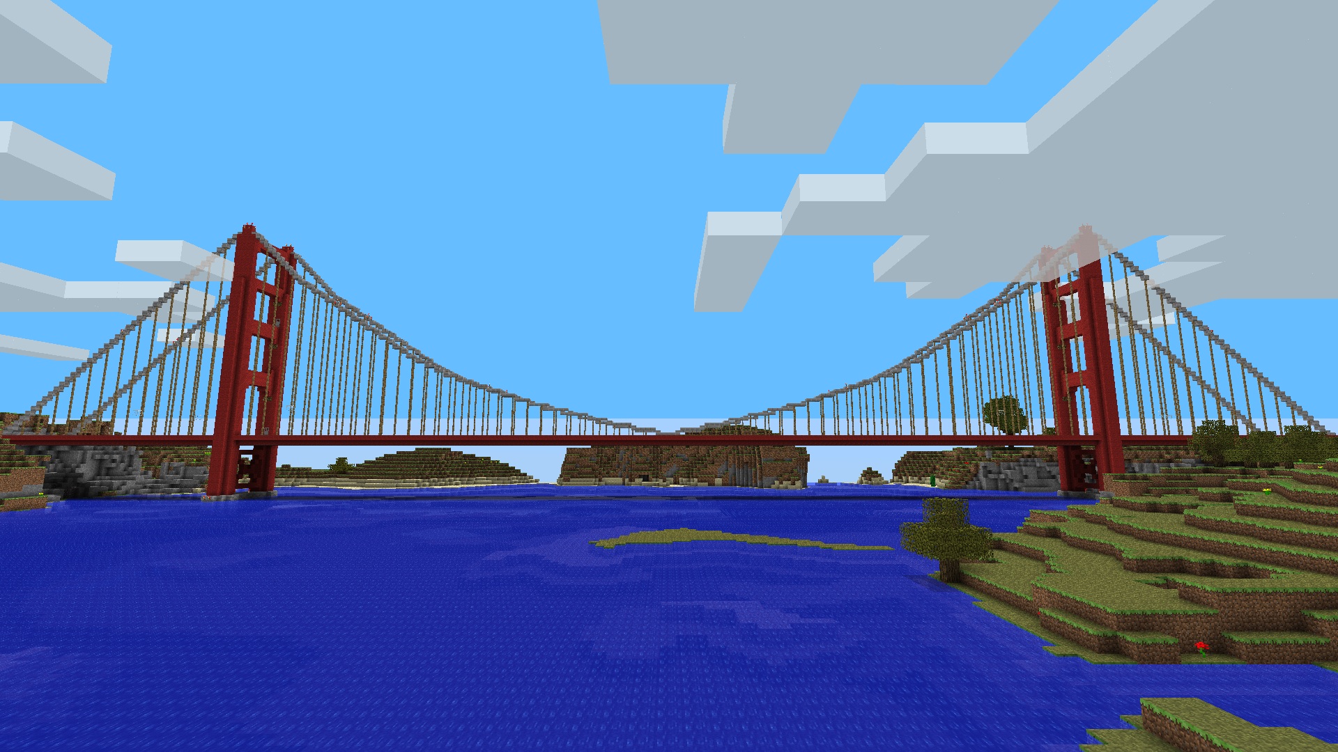 golden gate bridge - minecraft