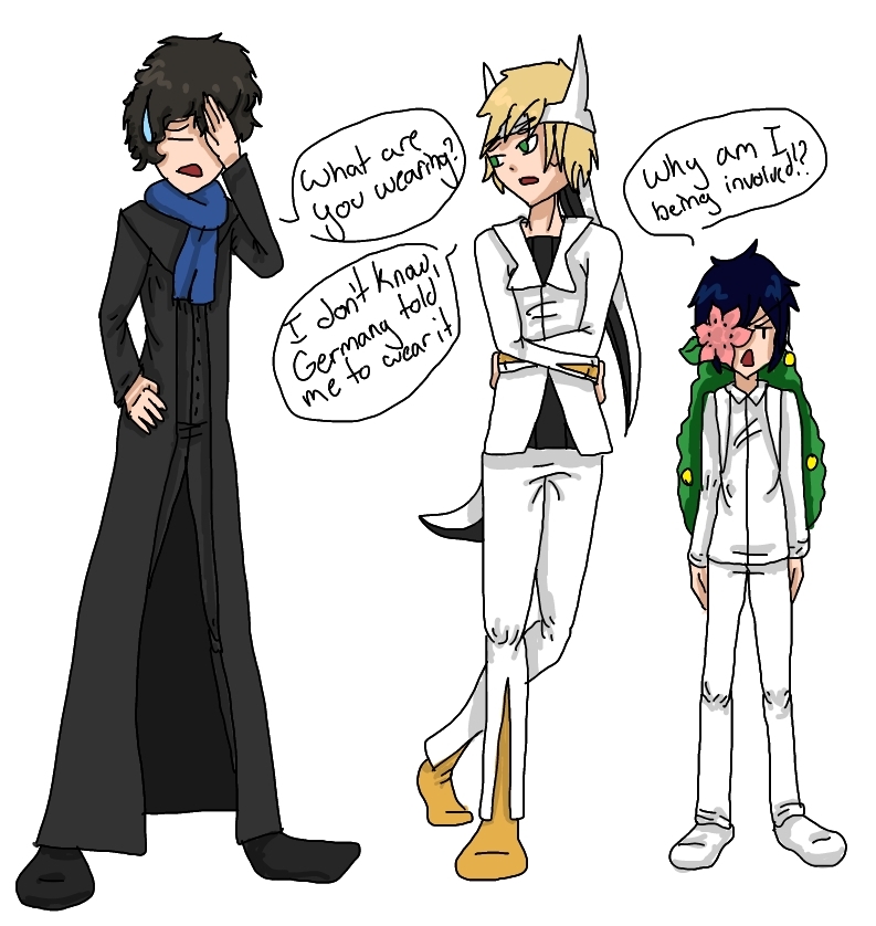 Sherlock, Arceus England and Shaymin Ciel