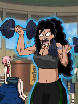 Lady Tsunade's students workout section