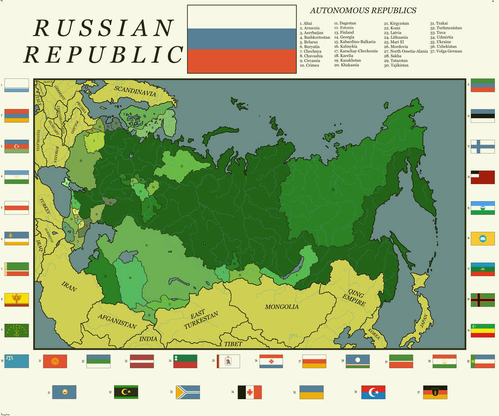 22. Russian Republic's Russian Republic and Autonomous Republics (1946) by Xavopico on DeviantArt