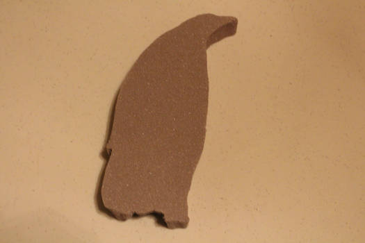 Cut-out penguin.