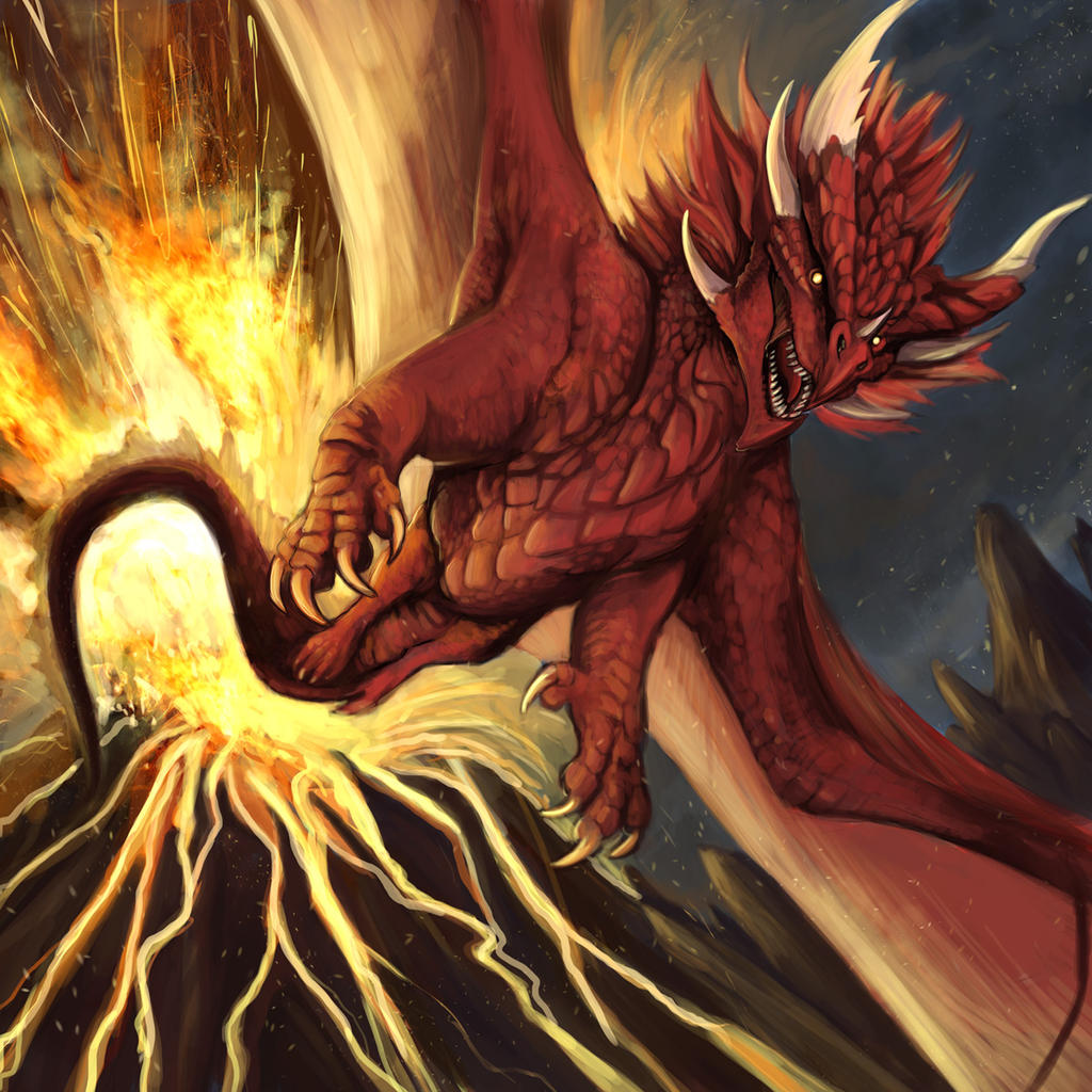 Volcano Exploding Dragon Volcano Dragon by saeto15 on DeviantArt