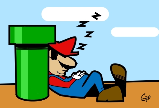 Sleeping Mario