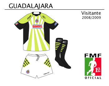 Guadalajara Away Kit 08-09