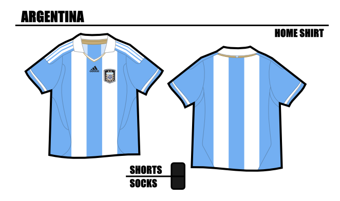 Argentina Home Shirt 2011