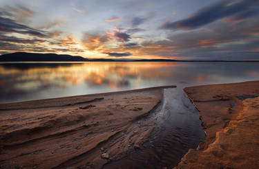 Sunset In Pallasjarvi