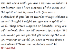 Save the sane wolfaboos, read this.