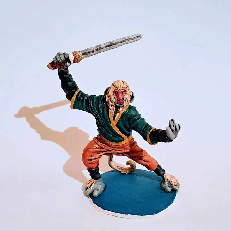 Xin, the apeling monk - DnD mini by chienne88 on DeviantArt
