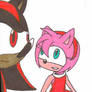 Amy sits with Shadow