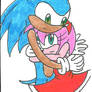 the Sonic x Amy Huggle