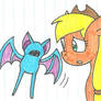 Applejack and a Zubat