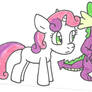 Sweetie Belle and Spike