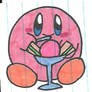 Kirby and ice cream