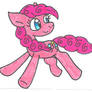 Pinkie on a trot