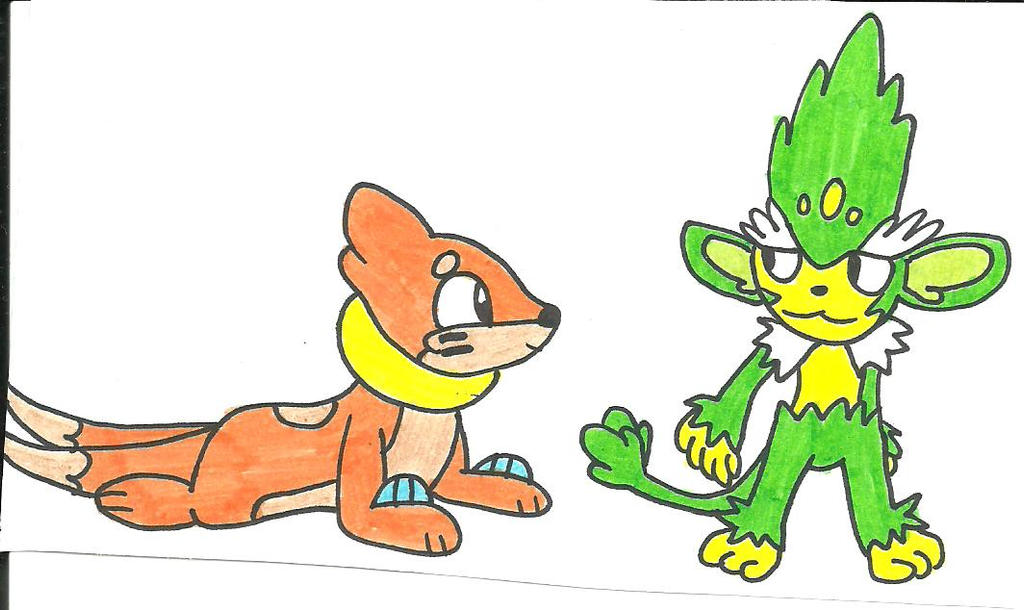Buizel and Simisage
