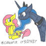 Fluttershy and Luna