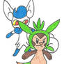 Chespin and Meowstic