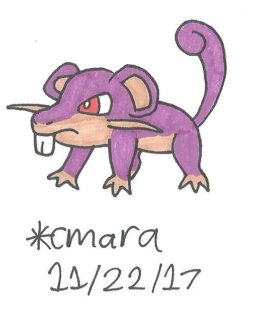 Rattata on attack by cmara on DeviantArt