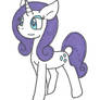 Rarity strolls along