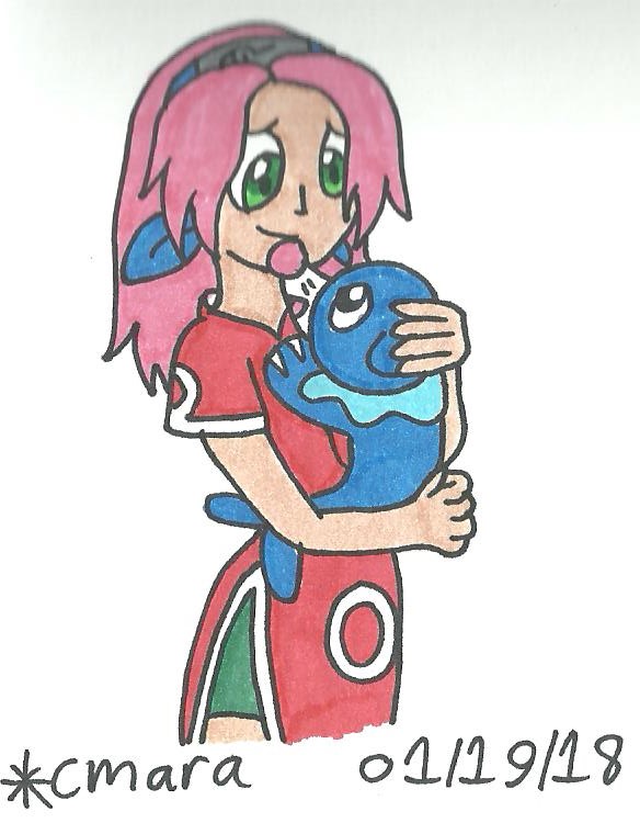 Sakura and Popplio