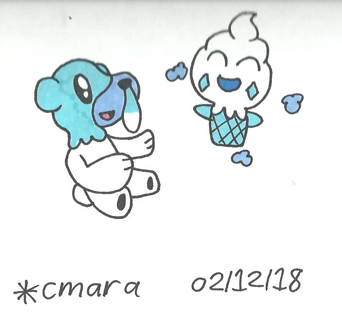 Cubchoo and Vanillite