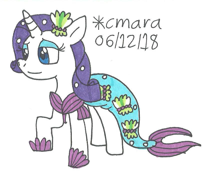 Rarity in her mermaid costume by cmara on DeviantArt