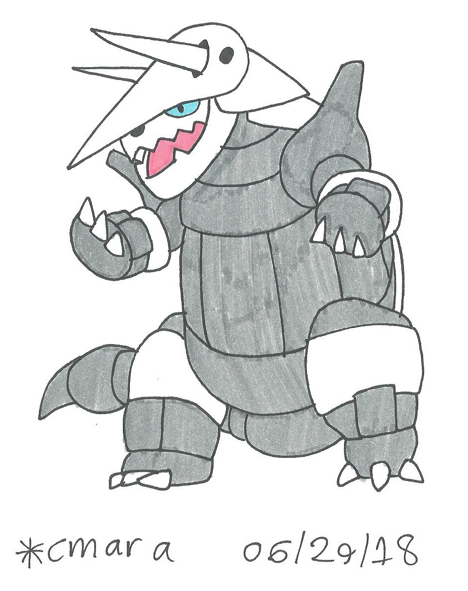 Pokemon: Aggron by cmara on DeviantArt