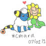 Mareep and Sunflora loving couple