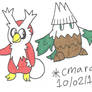 Delibird and Snover