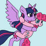 SAI: Twilight carrying Pinkie