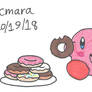 Kirby has donuts