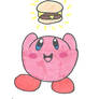 Kirby found a double cheeseburger