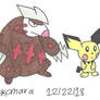 Excadrill and Pichu
